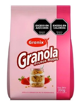GRANOLA FRUTOS ROJOS 8 X 350 gR. GRANIX